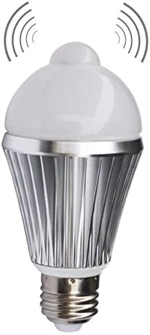 KLED Motion Sensor Light Bulbs, 7W 600 Lumen, Smart LED Light Bulbs, PIR Built-in, Motion Activated Dusk to Dawn Light Bulb Night Lights for Hallway Porch Garage Basement (Cool White)