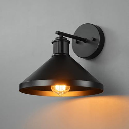 Globe Electric 60000170 1-Light Outdoor Wall Sconce, Matte Black