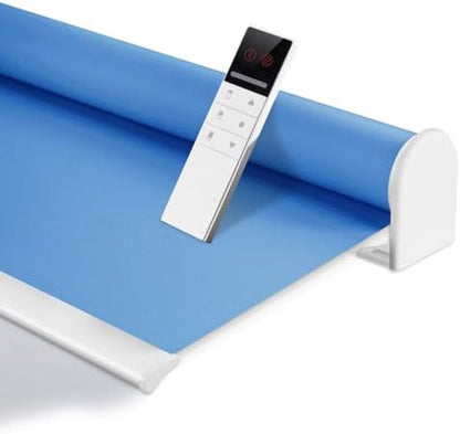 ZSHINE Motorized Blackout Roller Shades Remote Control Rechargeable(82010w)
