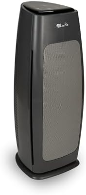 LivePure LP270TH Sierra Series True HEPA Tall Tower Air Purifier, Air Purifiers for Home, Odors, Allergens, Smoke, Dust, VOC's. HEPA Air Purifiers for Bedroom and Small Room. Graphite