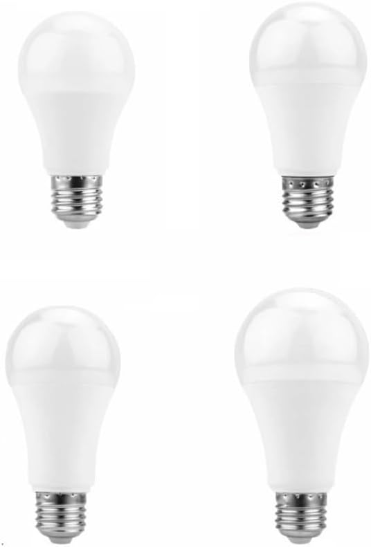 YSJX Lights, 4-Pack, LED Smart Sensor Bulb, E27 5W/7W/9W/12W AC85-265V Day Night Light, Outdoor Auto ON/Off Lamps, Household Bulbs(5W)