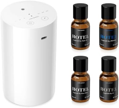 Airversa AN8 Waterless Essential Oil Diffuser Starter Kit, White