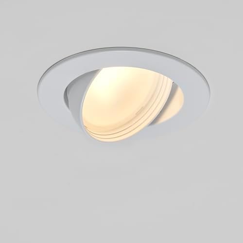 Maxxima 4 in. Rotatable LED Retrofit Downlight Gimbal, 1000 Lumens, 5 CCT