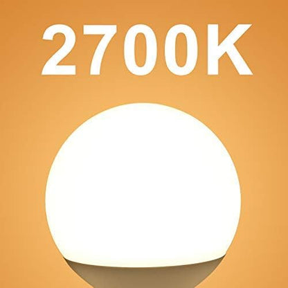 12 Pack Vanity Light Bulbs for Bathroom, 2700K Warm White E26 Base Round LED Globe Bulb, 60W Equivalent, G25 Vanity Light Bulb for Makeup Mirror Bedroom 120V, CRI85+, 500LM, Non-dimmable