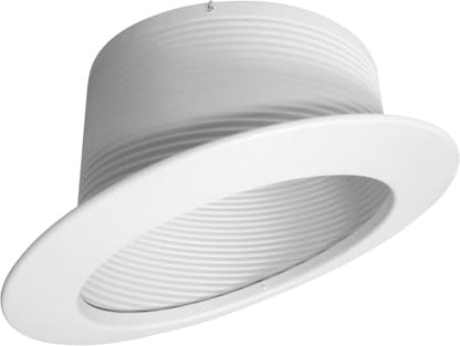 Nicor Lighting 6 in. White Recessed Slope Trim with Baffle (17711) (Pack of 12)