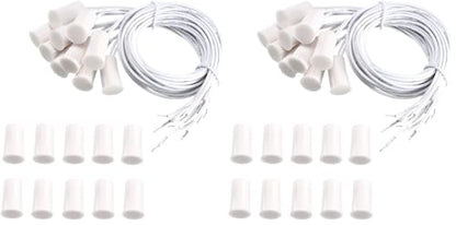 Magnetic Reed Switch RC-33 NC Recessed Wired Window Door Contact Sensor for Home Security and Burglar Alarm Systems 10 Pcs (Pack of 2)