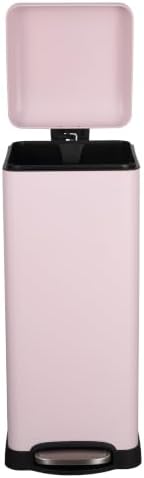 happimess Betty 8 Gal Step Trash Can Soft-Close Lid, Blush Pink
