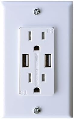 Ac Dual Outlet W/Cover & 2 USB Cha