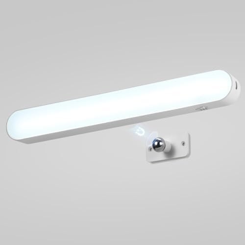 Combuh Rechargeable Makeup Light Bar LED Stick on Vanity Lighting for Mirror, 11Inch Super Bright 14 Days Long Last Battery Operated Wireless Attachable Wall Lamp for Bathroom Dresser Counter