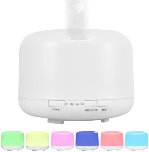 Essential Oil Diffuser, Ultrasonic Humidifier with LED Light