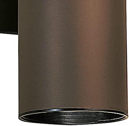 Kichler 9246BA Two Light Indoor/Outdoor Wall Mount, Brushed Aluminum, 15"
