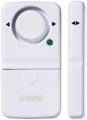 SABRE Wireless Home Security Door Window Burglar Alarm with LOUD 120 dB Siren, DIY EASY to Install, White