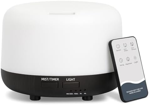 SPLITSKY 300ml Ultrasonic Essential Oil Diffuser with Remote Control