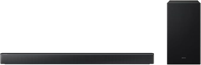 Samsung Soundbar HW-B650F 3.1ch with Subwoofer, Dolby Audio, Powerful Bass Sound Bar for TV, Clear Dialogue, Home Theater Audio System for Movies, Gaming & Music