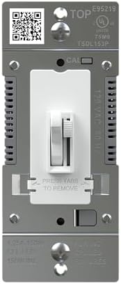 Legrand 150W Toggle LED Dimmer Light Switch Flicker-Free White 1-Pack