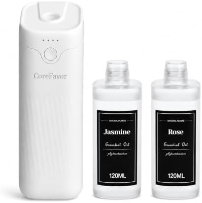 Waterless Essential Oil Diffuser (M60) with 2x120ml Oil