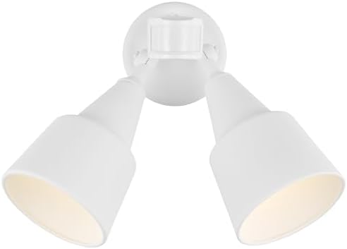 Generation Lighting 2-Light Motion Sensor Flood Light in White