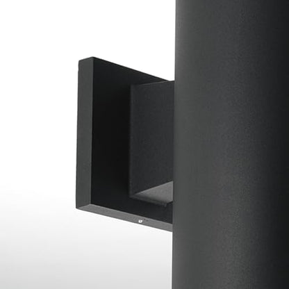 Progress Lighting LED Cylinder Outdoor Wall Light, Black
