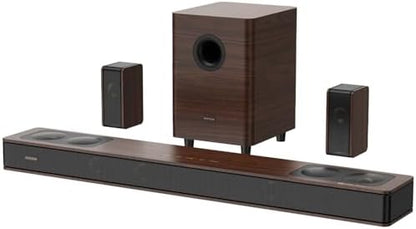 Flagship 5.3.4 Soundbar with Dolby Atmos, 800W Sound Bar for Smart TV with Subwoofer, 2 Wireless Rear Speakers, BassCoupling Tech for 28Hz Depth, Home Theater Surround Sound System Works eARC, BT 5.4