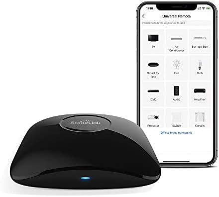 Broadlink RM4 pro IR RF 433/315MHz (No encryption, Fixed Code) WiFi Universal Remote Smart Home Automation Compatible with Alexa and Google Home
