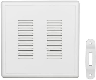 PrimeChime Plus 2 Electric Doorbell Kit - Doorbells for Home - Includes Selectable Ring Chimes - Deco Button, White - NICOR Lighting