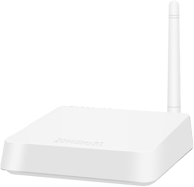 Zigbee Hub T1 with External Antenna for 2000 sq.ft Coverage, Wired Ethernet Tuya Zigbee Gateway Compatible with Alexa Google Home, Low Power Smart Home Bridge for Tuya Zigbee Devices