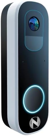 Night Owl 2K Battery Wi-Fi Smart Dual-Powered Video Doorbell - Black