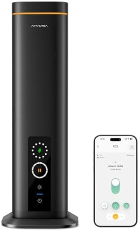 Airversa RDX Smart Waterless Essential Oil Diffuser for Large Room, Black