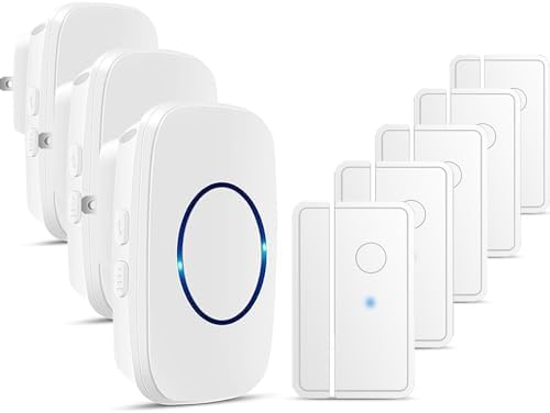 FullHouse Door Chime When Door Opens, Wireless Door Sensor Entry Alarm