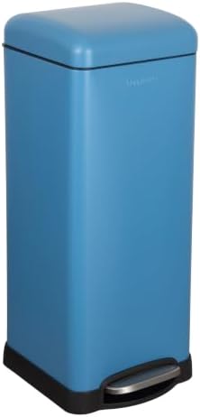 happimess Betty 8 Gal Step Trash Can Soft-Close Lid, Bright Cobalt Blue