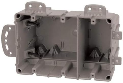 Southwire MSBMMT3G 3 Gang Multi Mount Device Box with Depth Adjustable; Heavy Duty 42lb; Gray