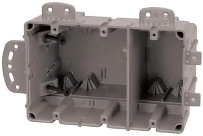 Southwire MSBMMT3G 3 Gang Multi Mount Device Box with Depth Adjustable; Heavy Duty 42lb; Gray