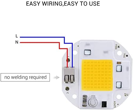 3-Pack, LED COB Chip Floodlight 100W/70W/50W AC110V Welding Lamp Smart IC No Need Driver Spotlight Household Bulbs(Warm White,70W)