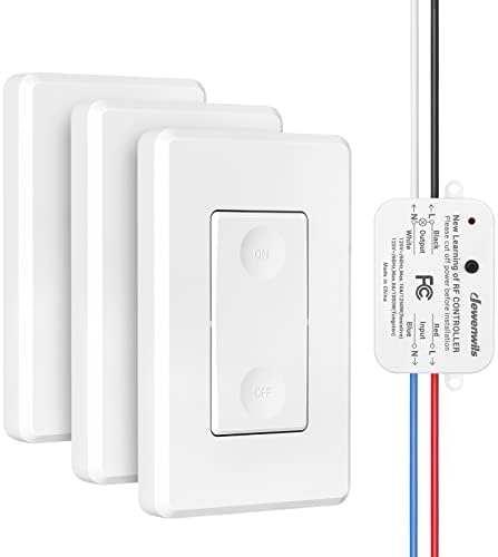 DEWENWILS Wireless Wall Light Switch Kit, Remote Control Switch