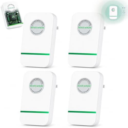 Electricity Saving Box 4 Pack, Outlet Power Device with US Plug for Home, Office & Indoor Use