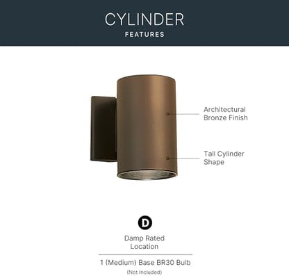 Kichler Outdoor Wall Sconce Light, Architectural Bronze