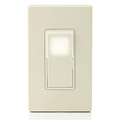 Leviton 15 Amp Decora LED Illuminated Light Wall Switch, Single-Pole, L5611-2T, Light Almond