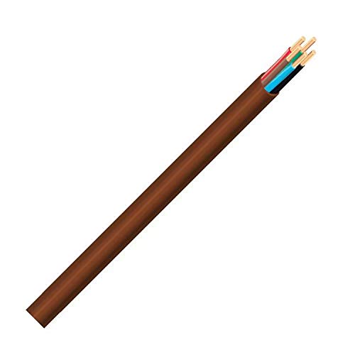 Thermostat Wire 18/8 18 Gauge 8 Conductor ETL 18-8 50 Feet Brown (18-8 Brown, 50Feet)