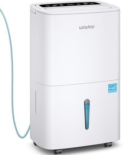 Waykar 150 Pints 7000 Sq.Ft Energy Star Dehumidifier with Pump for Basement