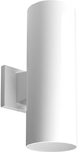 Progress Lighting Cylinder Outdoor Wall Light, White