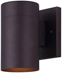 Canarm Nightsky 1-Light Outdoor Lantern, Bronze Wall Light with Easy Install, Dark Sky Approved, Durable Wet-Rated Outdoor Lighting