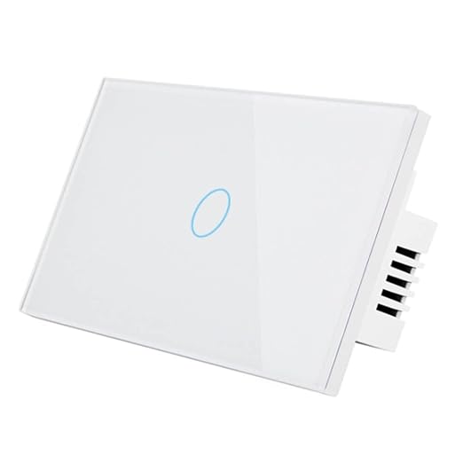 Zigbee Touch Smart Switch, Compatible with Alexa, Google Home, Hubitat, and HA, Neutral Wire Required (1 Gang, White)