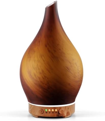 Porseme Essential Oil Diffuser 150ml Handmade Glass Diffuser 6H Runtime