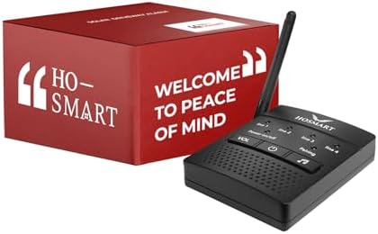 Supplemental Hosmart Driveway Alarm Motion Detectors Receiver, New Version(1 Receiver only, no Sensor)