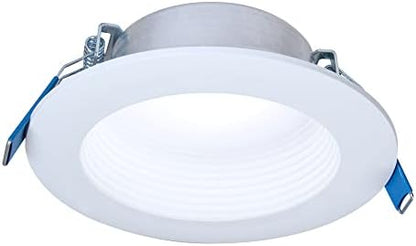 HALO LTB 4-inch Selectable CCT (3000K-5000K) Integrated LED, White Recessed Light, Dimmable Retrofit Trim