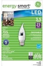3.5 Watt LED 25 Watt Decorative Replacement Bulb