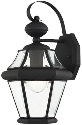 Livex Lighting 2161-04 Outdoor Wall Lantern, Black
