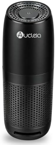 Aucleia Portable Car Air Purifier with H13 HEPA Filter, Smoke Odor Removal