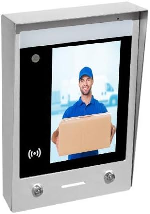 GBF SentryLink Smart Full IP Video Door Station/Smart Video Intercom System for 8-1000 Units Apartment (Surface Mounted)- 1080P HD Camera, Control Two Locks remotely, Built-in Card Reader
