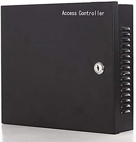 Waterproof Metal Keypad Reader Standard North American Strike Lock TCPIP 2 Doors Access Control Systems 110-240V Power Box +RFID Key Fob/Card